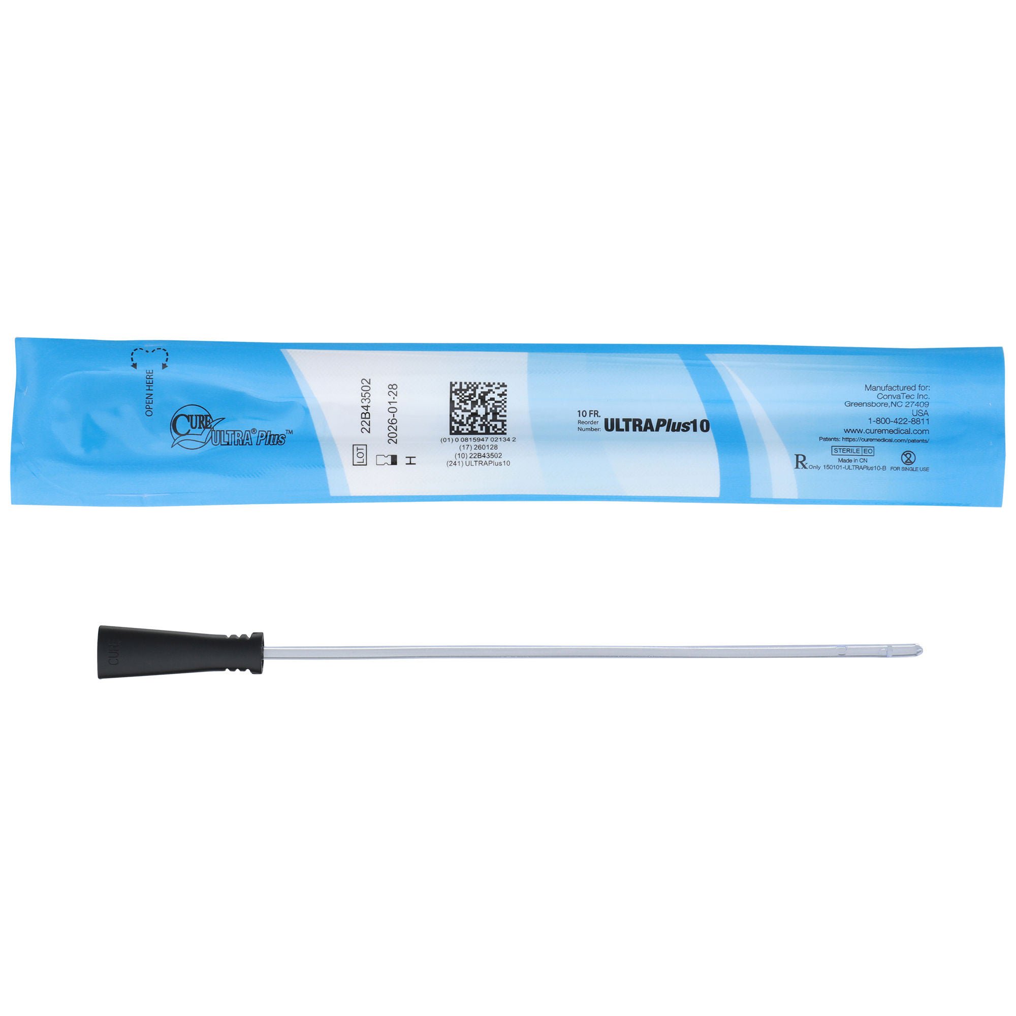 ConvaTec CATHETER, INTMT CURE FML STRT TIP 10FR 8" (30/BX 10BX/CS)