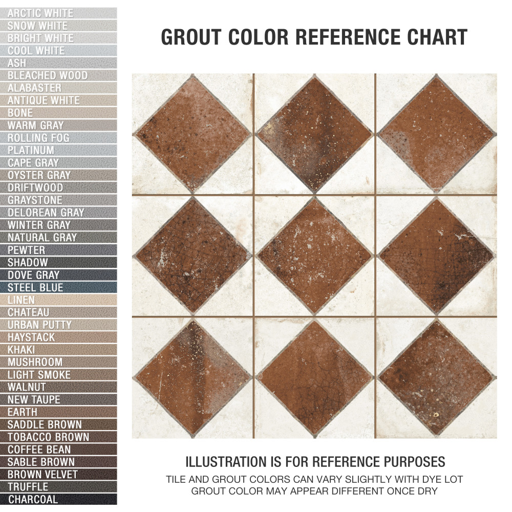 Kings Arles Brown 13 in. x 13 in. Ceramic Floor and Wall Tile