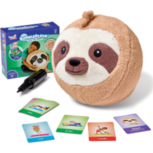 BubblePlush Yoga Ball Buddy, Shiloh the Steady Sloth