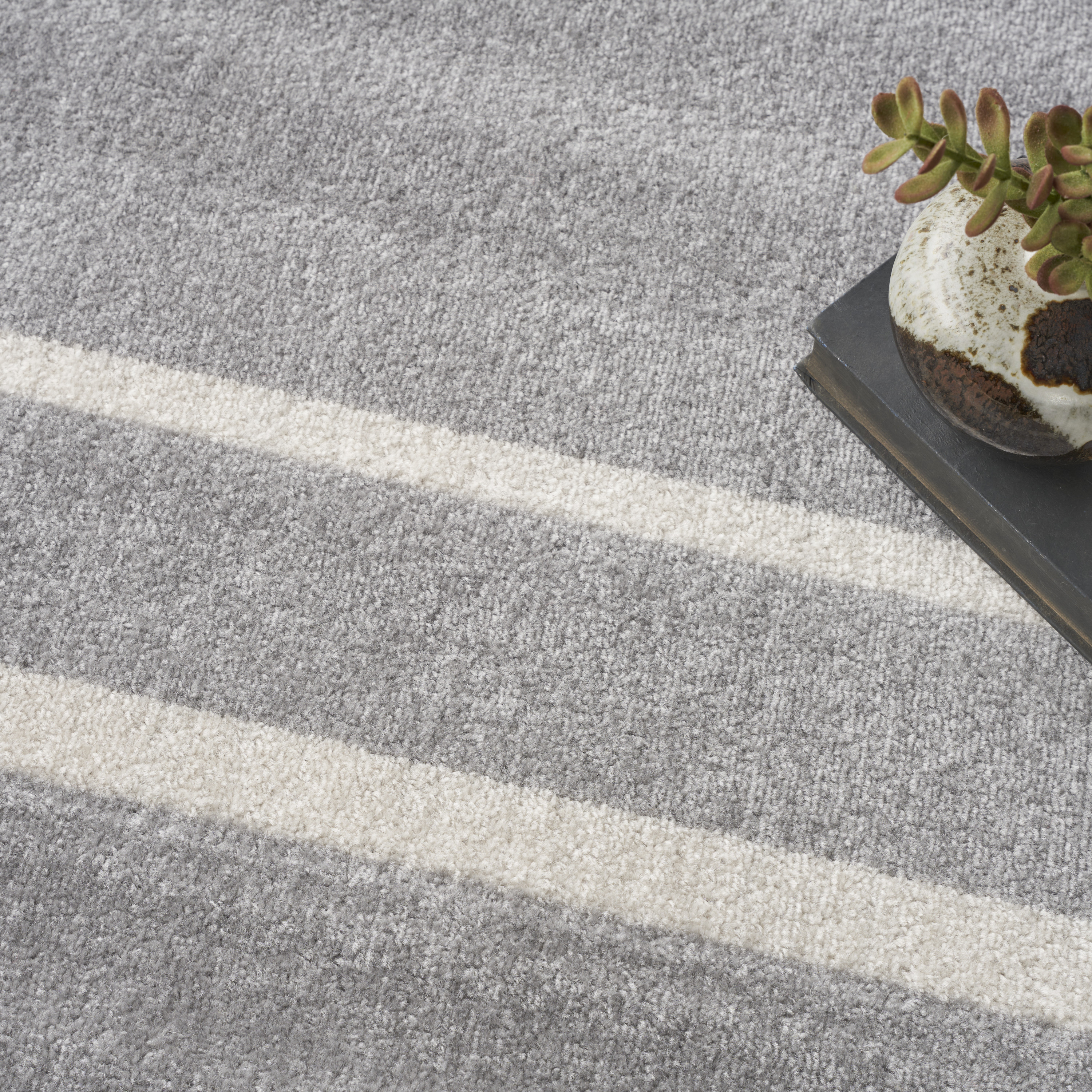 Nourison Nourison Essentials 8' x 10' Grey Ivory Contemporary Rug