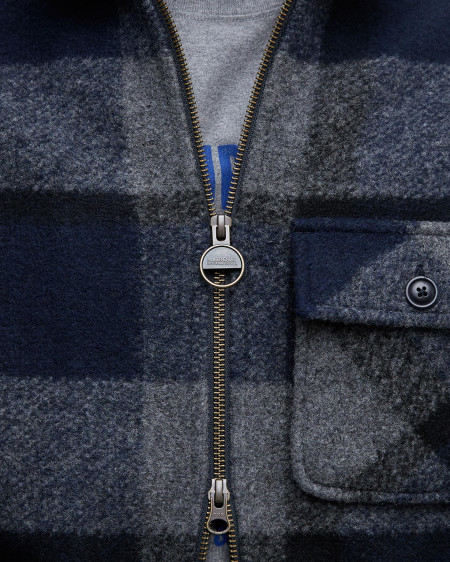Overshirt in pile e tartan Hailwood
