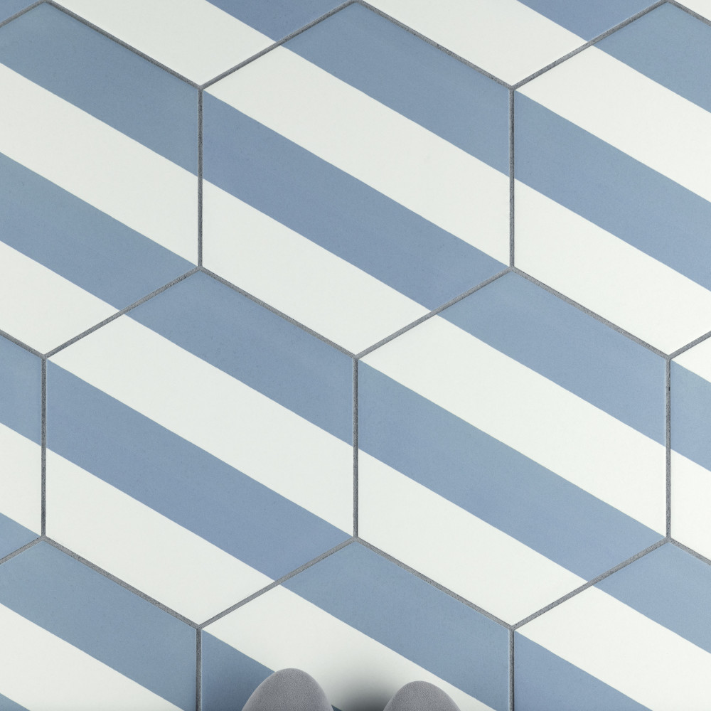 Sample – Porto Capri Hex Niagara Porcelain Floor and Wall Tile