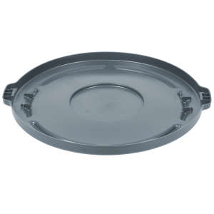 Rubbermaid Commercial, BRUTE, Self-Draining, Round, Resin, 55 gal, Gray, Receptacle Lid