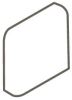 Baseline Bianco 2×2 Radius Bullnose Corner Matte