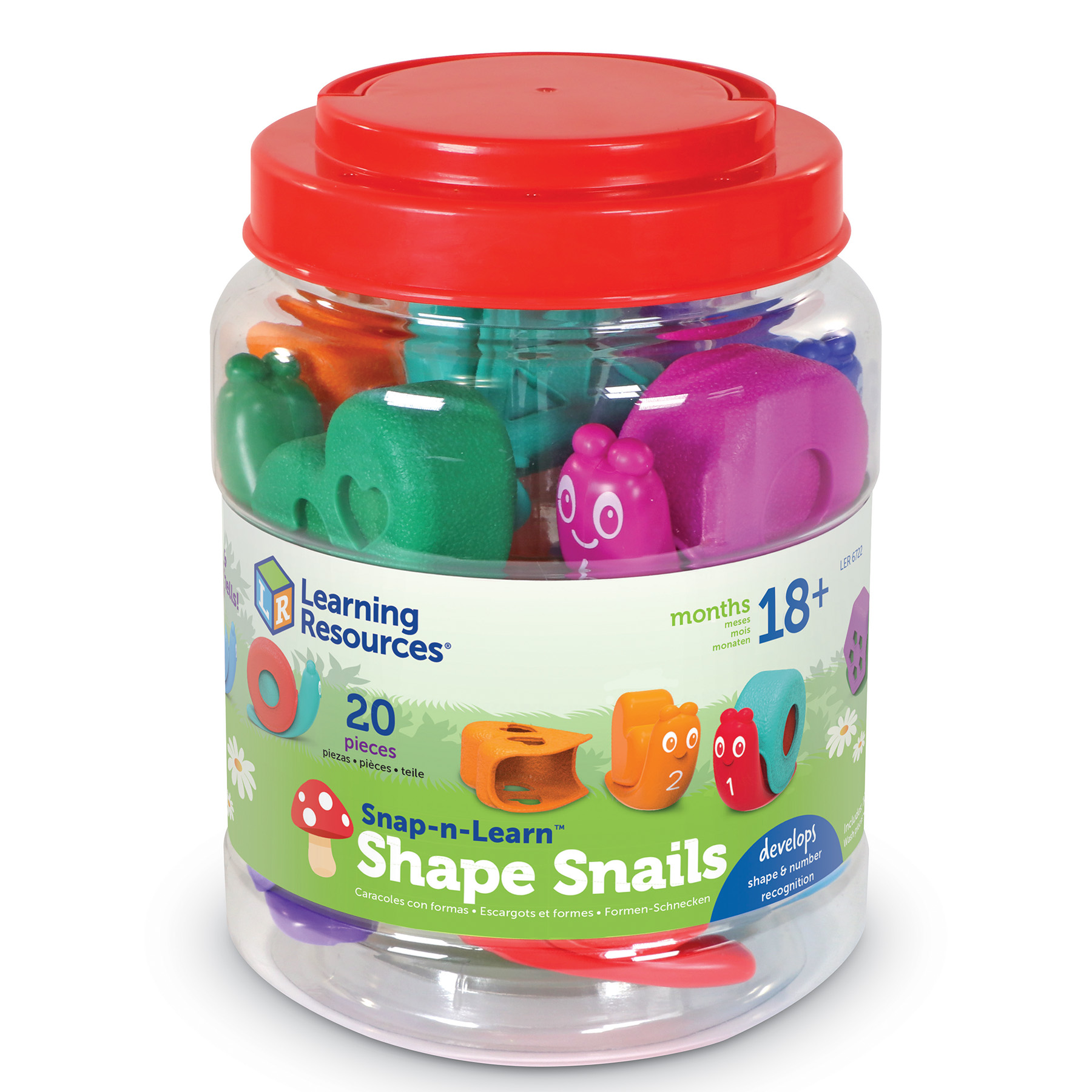 Learning Resources Snap-N-Learn Shape Snails image number null