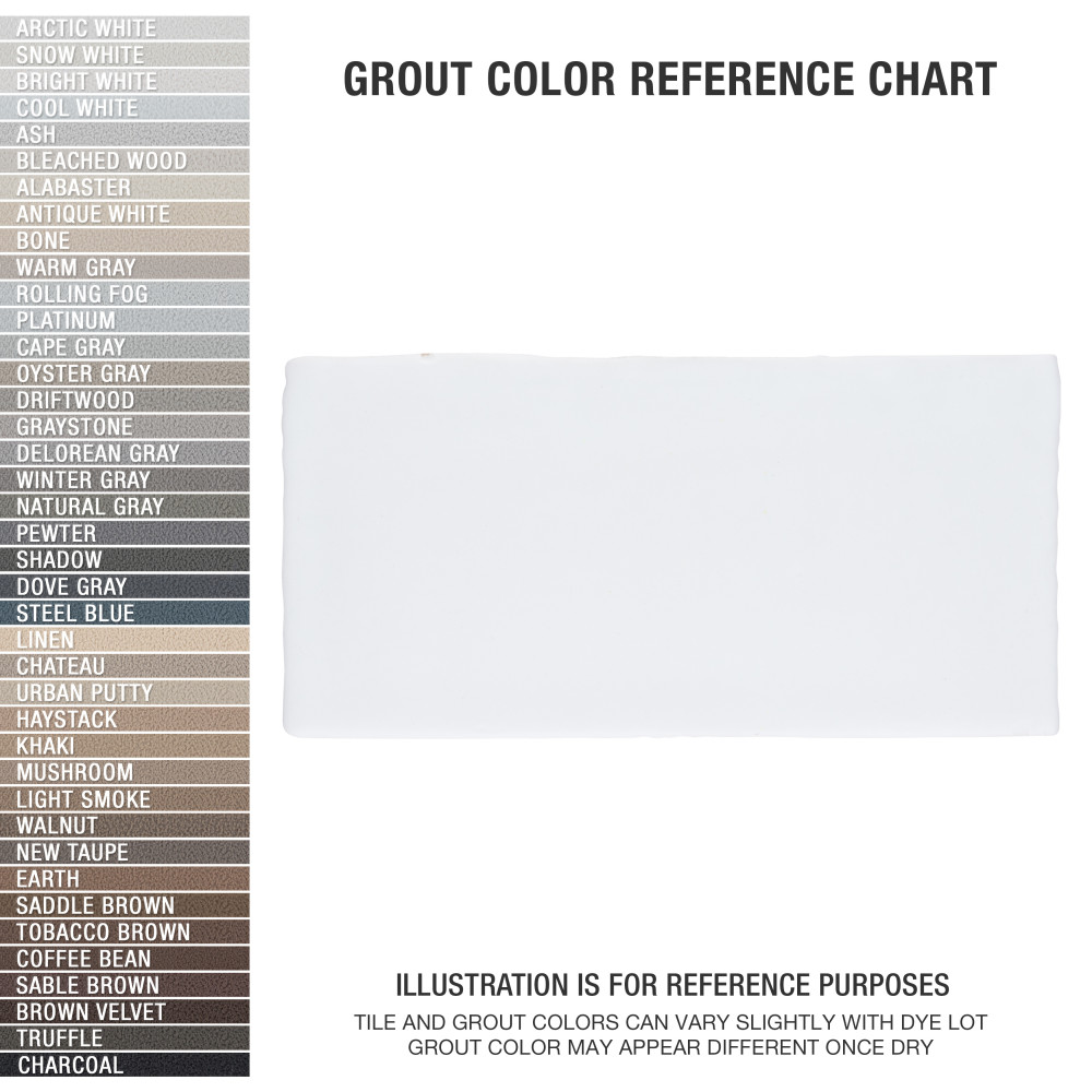 Sample – Castillo Matte White Ceramic Wall Tile