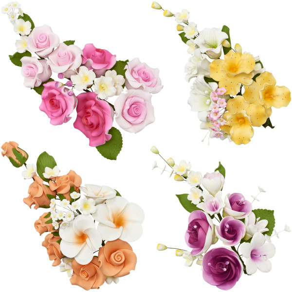 Flower Assortment Gum Paste Sprays