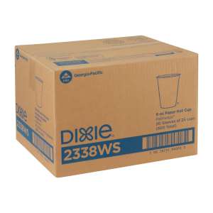 Dixie®, Pathways WiseSize Paper Hot Cups, 8 oz, Multicolor