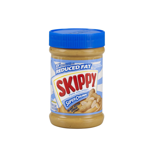 SKIPPY(r) Reduced Fat Super Chunk(r) Peanut Butter, 12/16.3 oz . C1CB - Front Center Inner Pack (Hi Res)