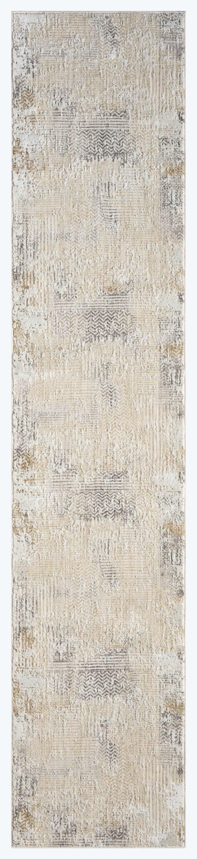 Calvin Klein CK078 Summit 2'2" x 10' Cream Ivory Modern Indoor Rug