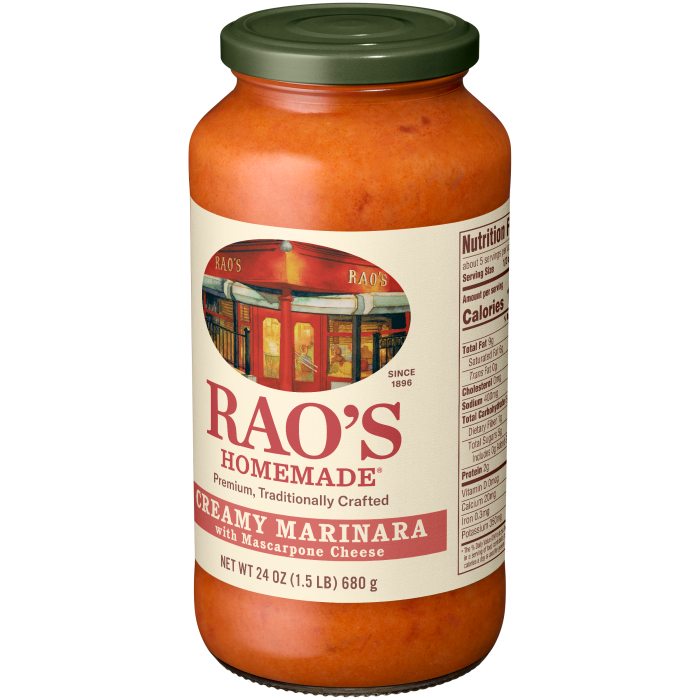 Creamy Marinara with Mascarpone Sauce, 24 oz - Right angle Image
