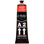 Atelier A2 Heavy Body Lightfast Artist Acrylic 4 oz. Cadmium Red Medium Hue