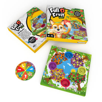 Spin Master Games, Full O’ Fruit Game for Kids Colorful 2-4 Player Board Game for Family Game Night Cool Things Fun Games, for Kids Ages 3 and up