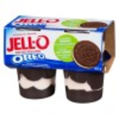 Jell-O Refrigerated Pudding Snacks, Oreo, 4 Cups