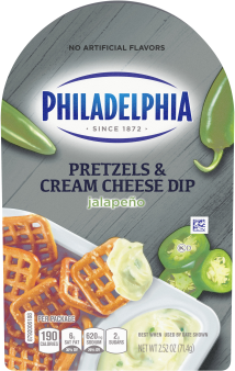 Philadelphia Jalapeno Pretzel Chips & Cream Cheese Dip, 2.52 Oz