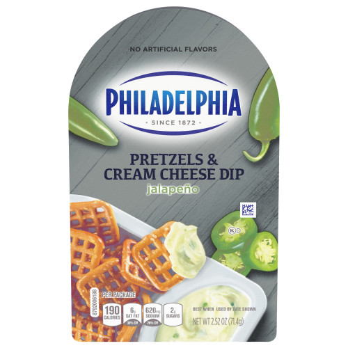 Philadelphia Jalapeno Pretzel Chips and Cream Cheese Dip Image