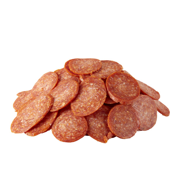 FONTANINI(r) Sliced Shaved Pepperoni, Random Slice, 4/5.25 lb . C1C0 - Front Center Out of Package (Hi Res)