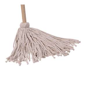 Boardwalk, Deck Cotton Cut-End Wet Mop Head with 1" Headband, #16, White