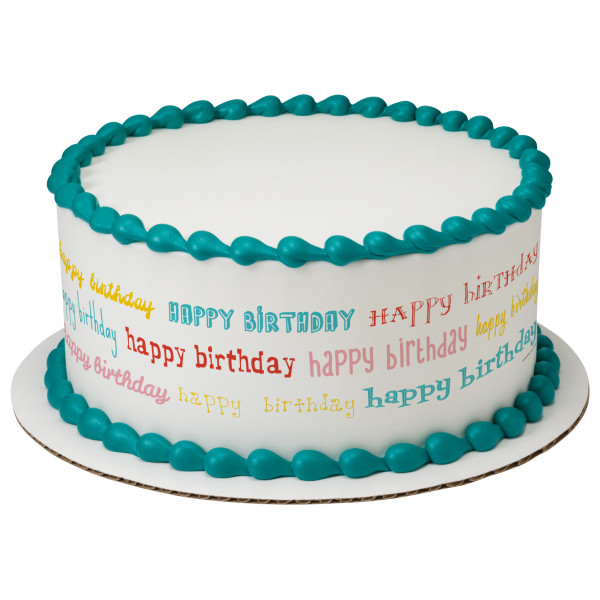 Birthday Blowout PhotoCake® Edible Image® Strips