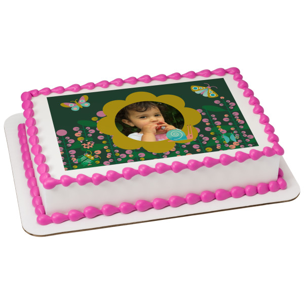 Wild Flower PhotoCake® Edible Image® Frame
