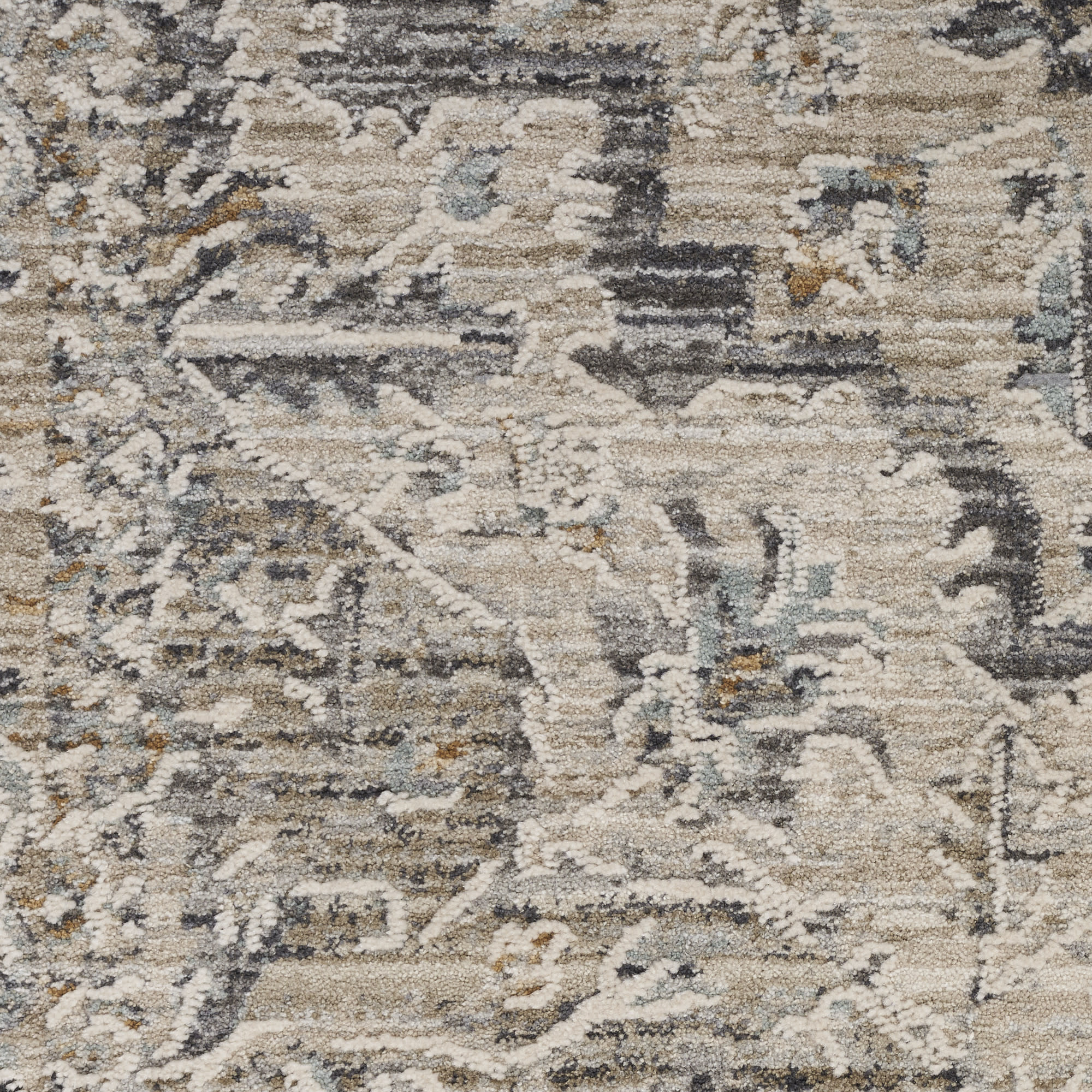 Nourison Lynx 2'3" x 10' Ivory Taupe Vintage Indoor Rug
