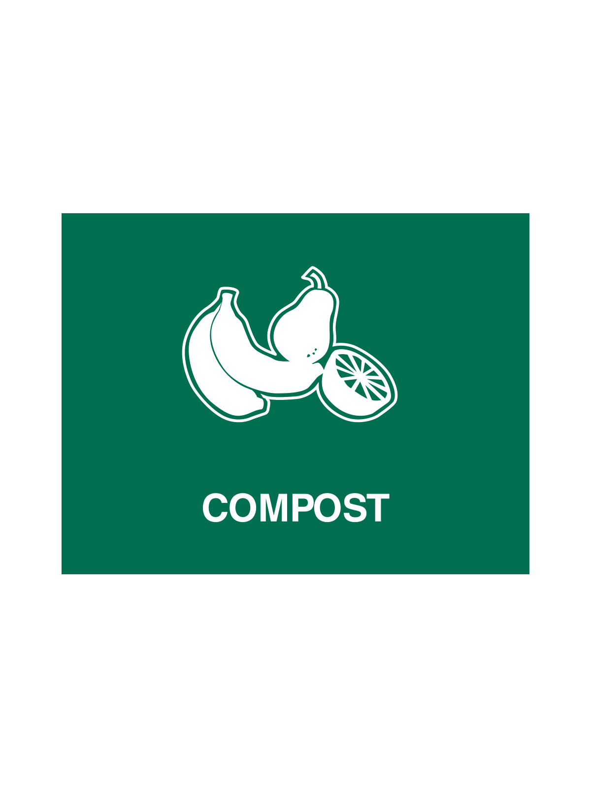 VISION – Sign – Compost – Green