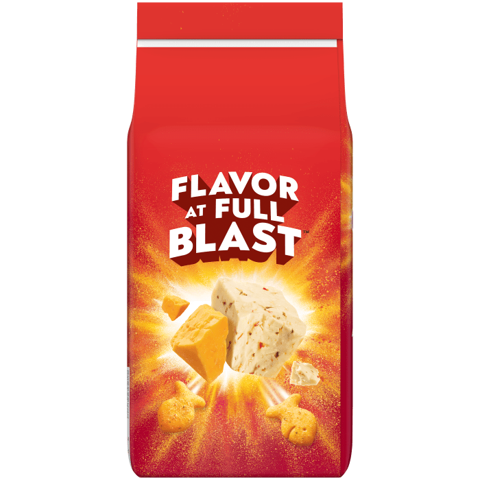 Goldfish® Flavor Blasted® Cheddar Jack’d Crackers, 6.6 oz, bag - Back Image