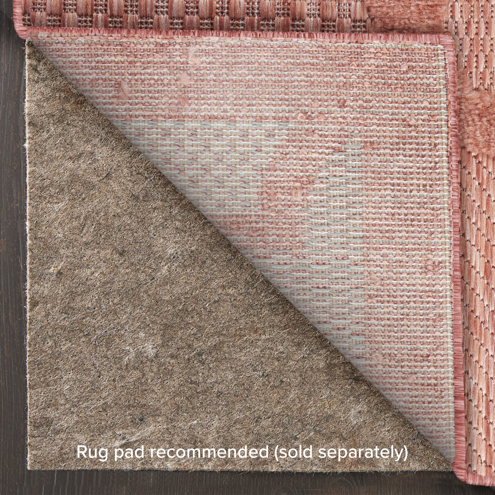 Nourison Easy Care 6' x 9' Coral Orange Modern Rug