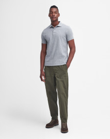 Sports Short-Sleeved Polo Shirt Grey Marl