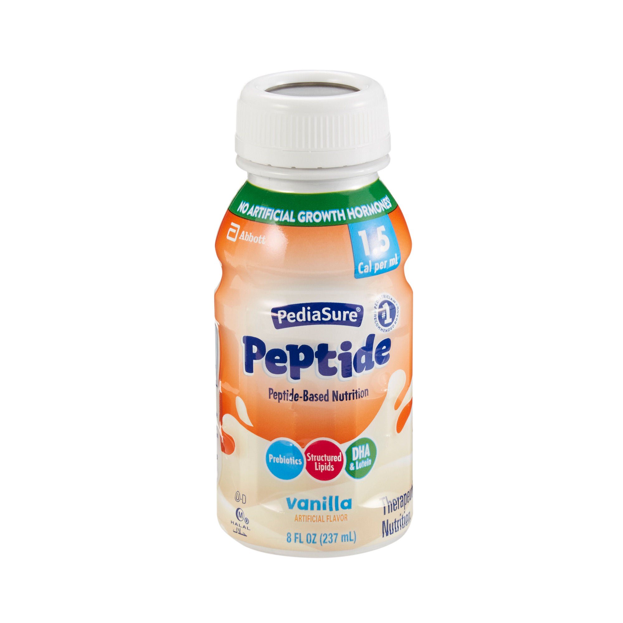 PediaSure® Peptide 1.5 Cal Peptide-Based Nutrition, Vanilla, 8-ounce Bottle
