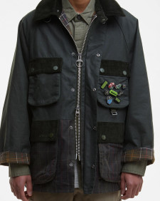 Giacca cerata Bedale oversize Barbour x Crocs 