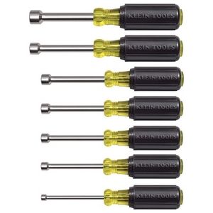 Nut Driver Set, Magnetic Nut Drivers, 3-Inch Shaft, 7-Piece