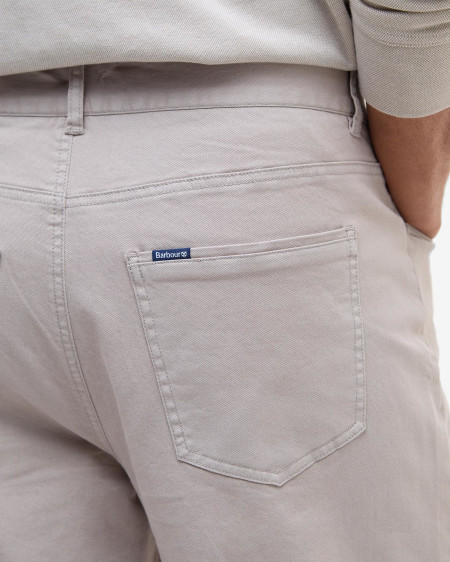 Pantaloni in tessuto stretch lavato dalla vestibilità regular