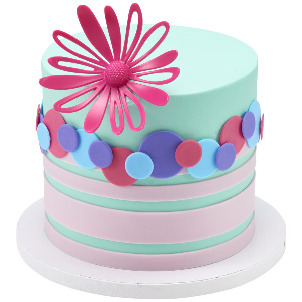 Bright Printed Assortment Dots Fondant DecoShapes®