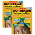 Scholastic Teaching Solutions 100 Task Cards: Informational Text Activity Book, Grade 4-6, Pack of 2 SC-811299-2