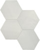 Gemstone Cream 6×7 Hexagon Field Tile Glossy