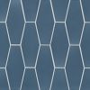 6th Avenue Marlin Blue 2×6 Long Hexagon Mosaic Glossy