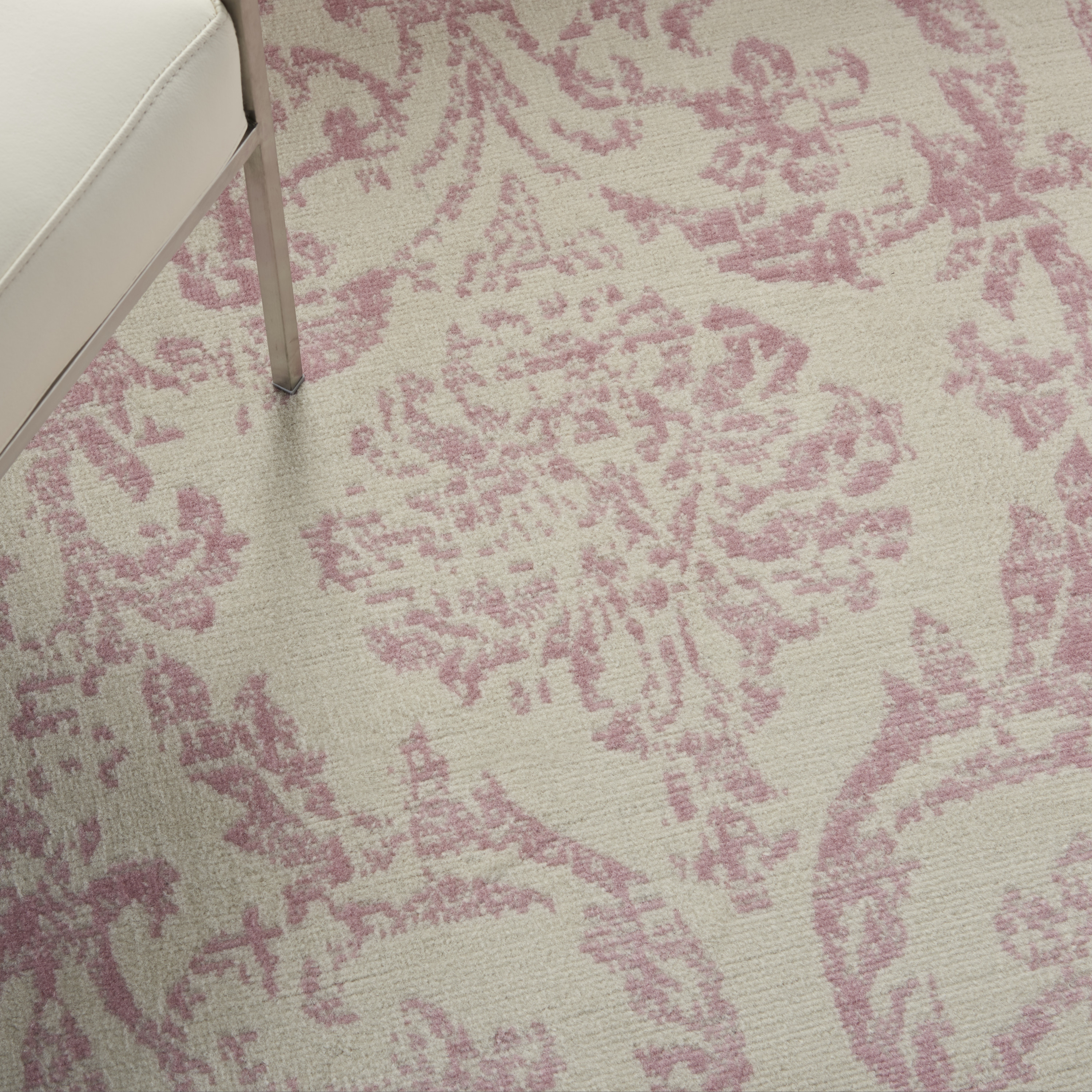 Nourison Jubilant 7' x 10' Ivory Pink Vintage Indoor Rug