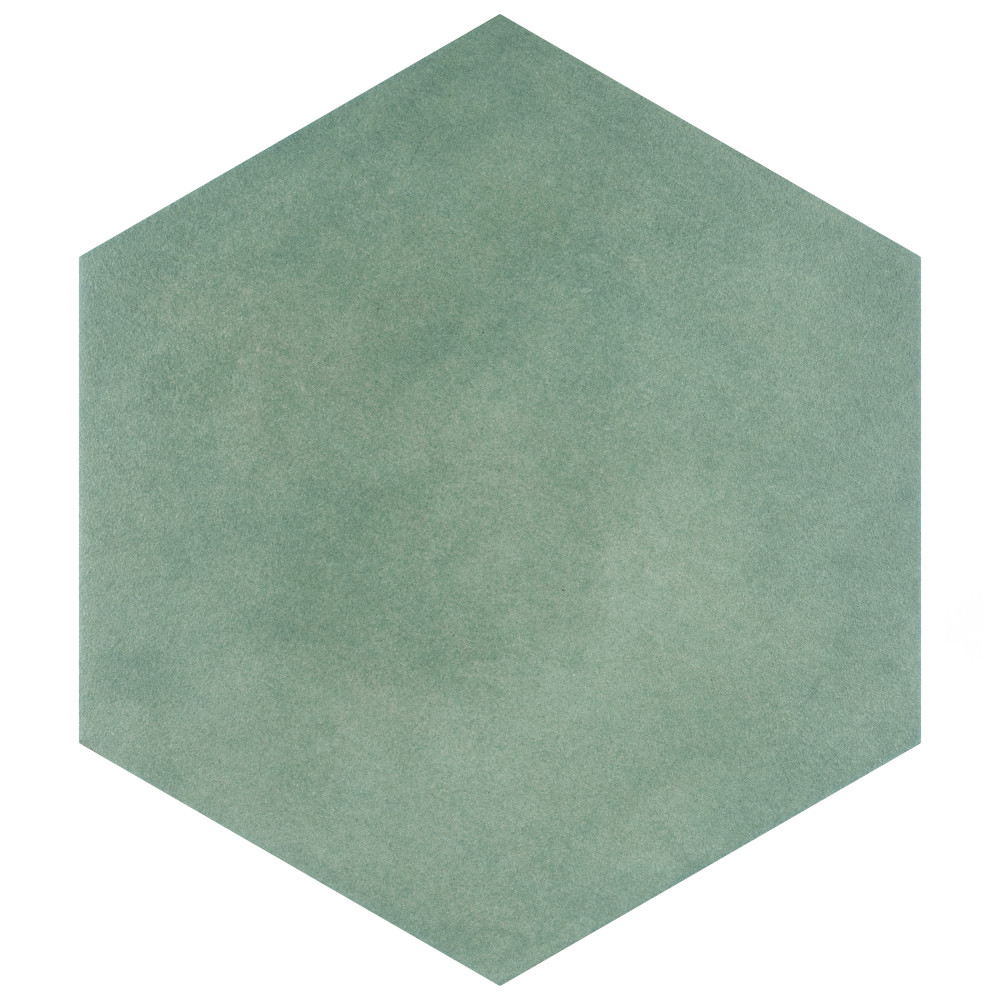 Matter Hex Green 7 78 In X 9 In Porcelain Floor And Wall Tile Merola Tile 1635