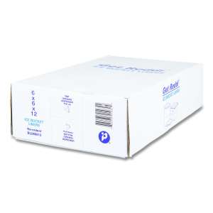 IGLBL060612, Inteplast, Ice Bucket Liner Bags, 96 oz, 0.5 mil, 6" x 6" x 12", Clear