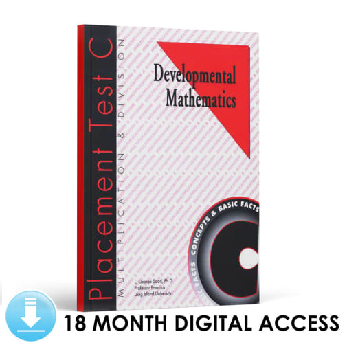 Developmental Math: Placement Test C (18 Month Access)