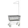 R&B Wire, Dura-Seven, Large Capacity, Single Pole Rack, Laundry Cart, Stainless Steel