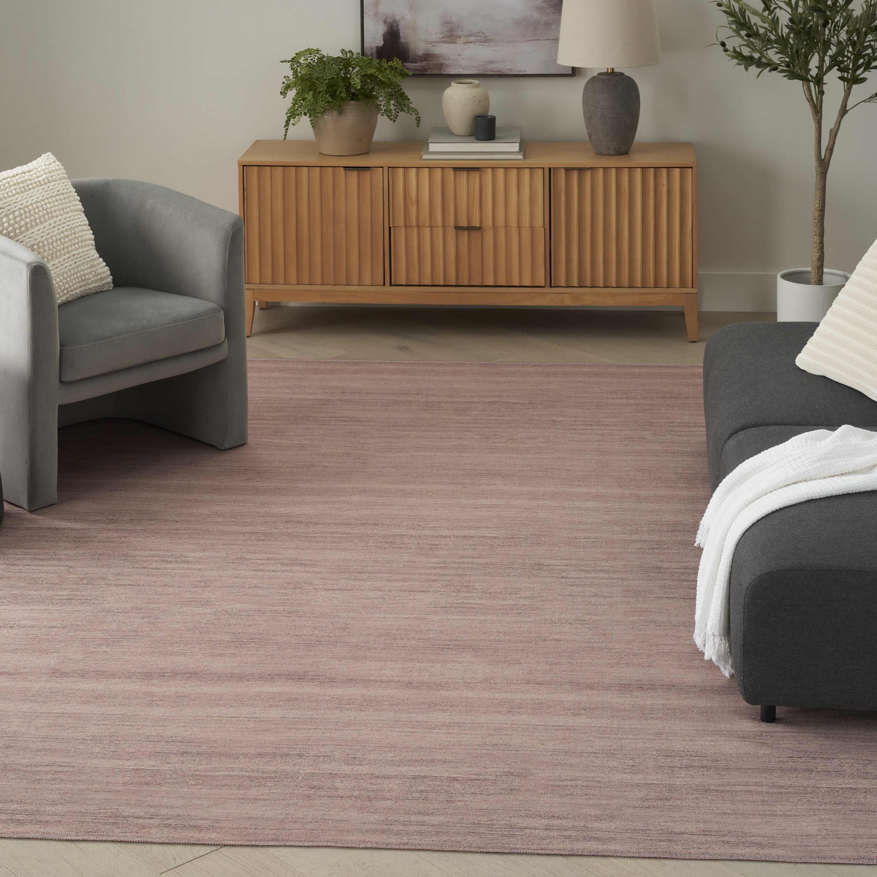 Nourison Washable Essentials 7'10" x 9'10" Natural Modern Indoor Rug