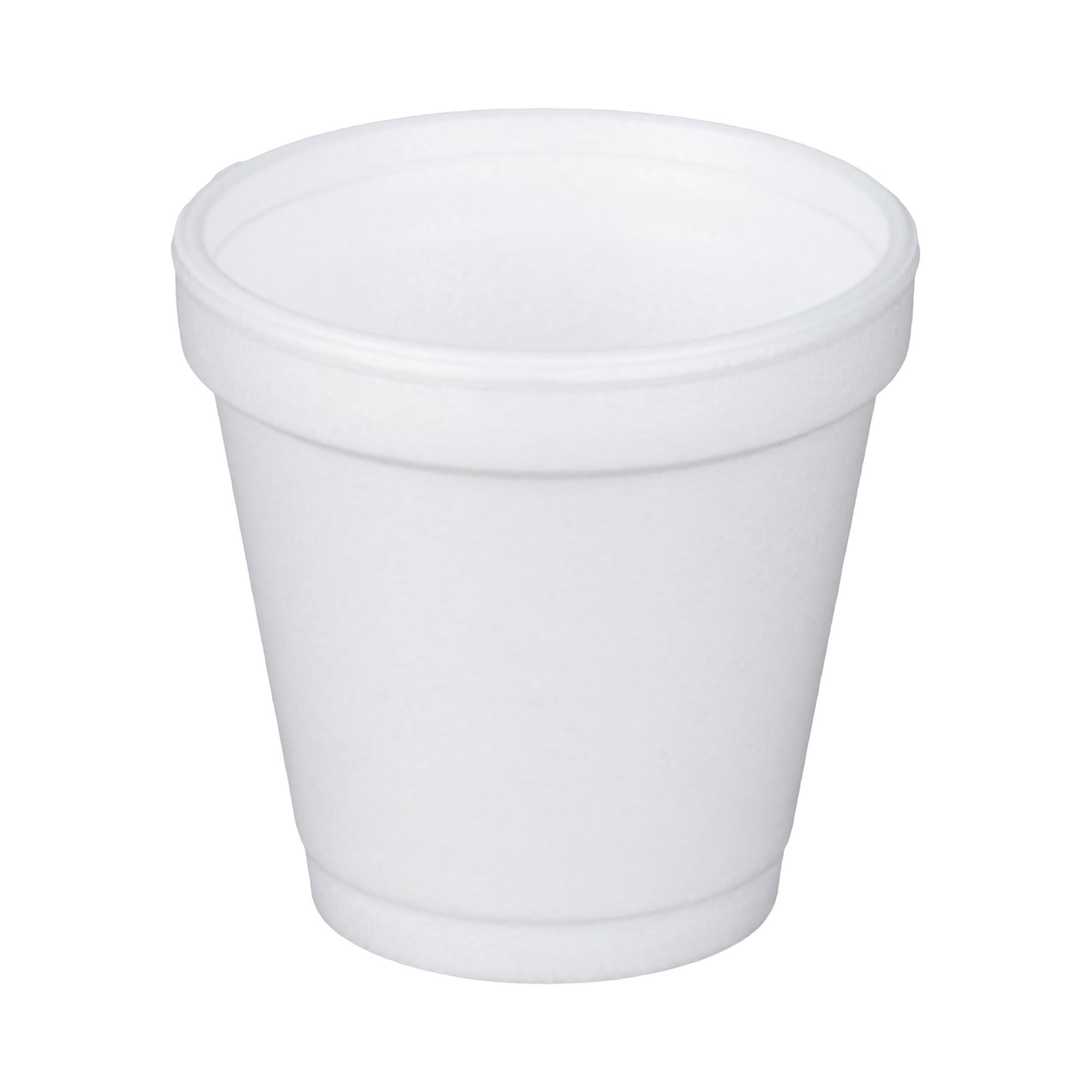 Dart Drinking Cup, White, Styrofoam, Disposable, 4 oz