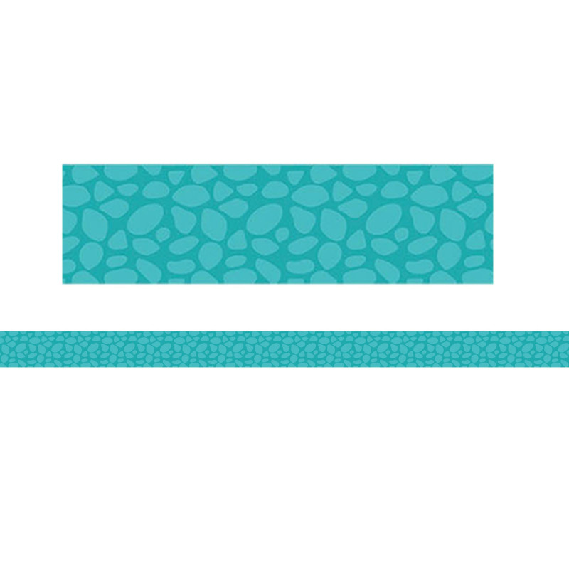 Dino Quest Blue Scales Classroom Border Trim, 12 Strips