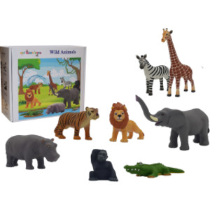 Wild Animal Playset, 8 Pieces