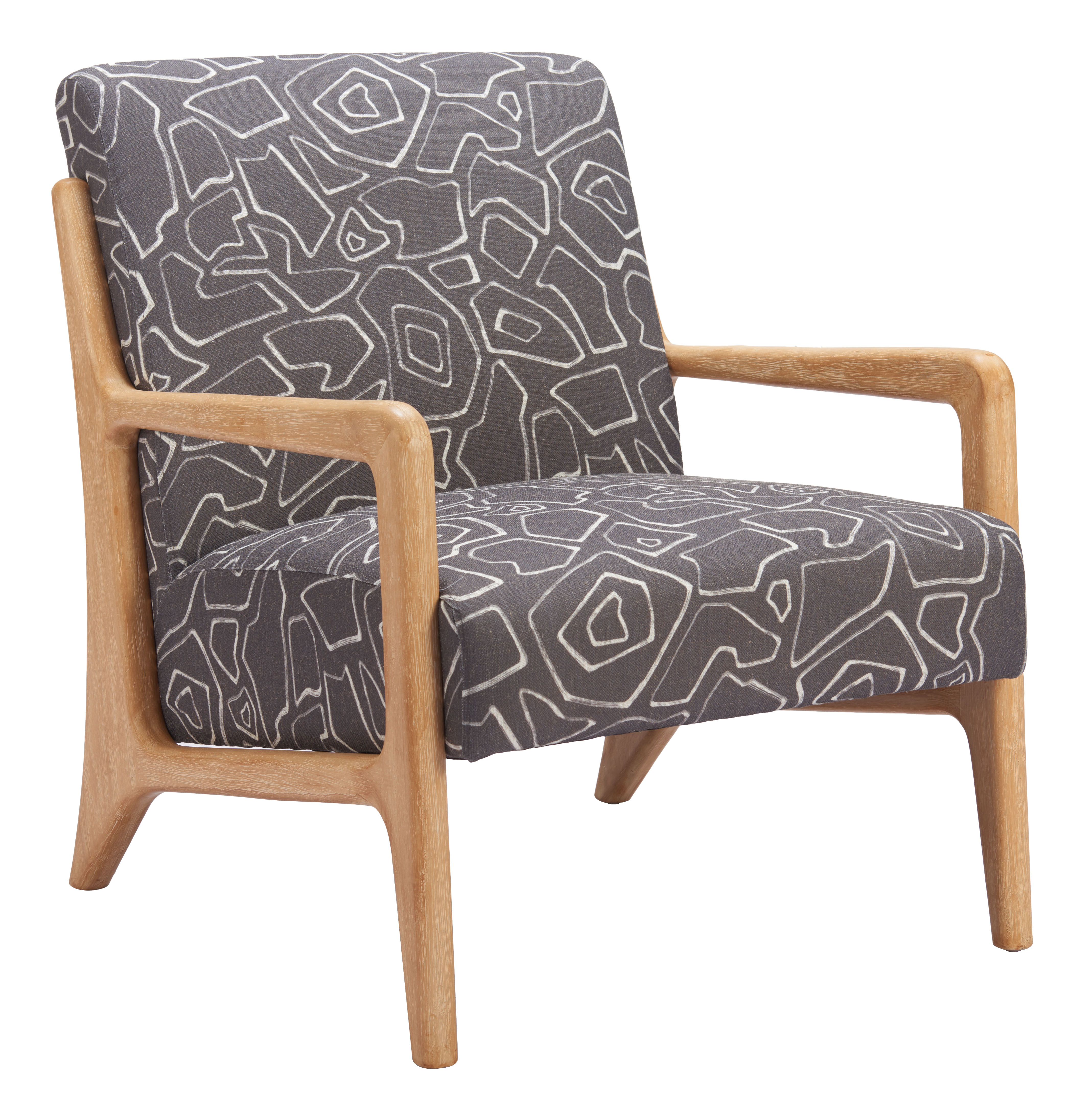 Runa Accent Chair Gray & Natural product image