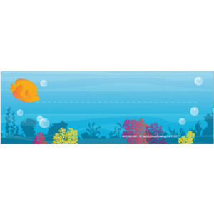 Seas the Day Tented Name Plates, Pack of 36