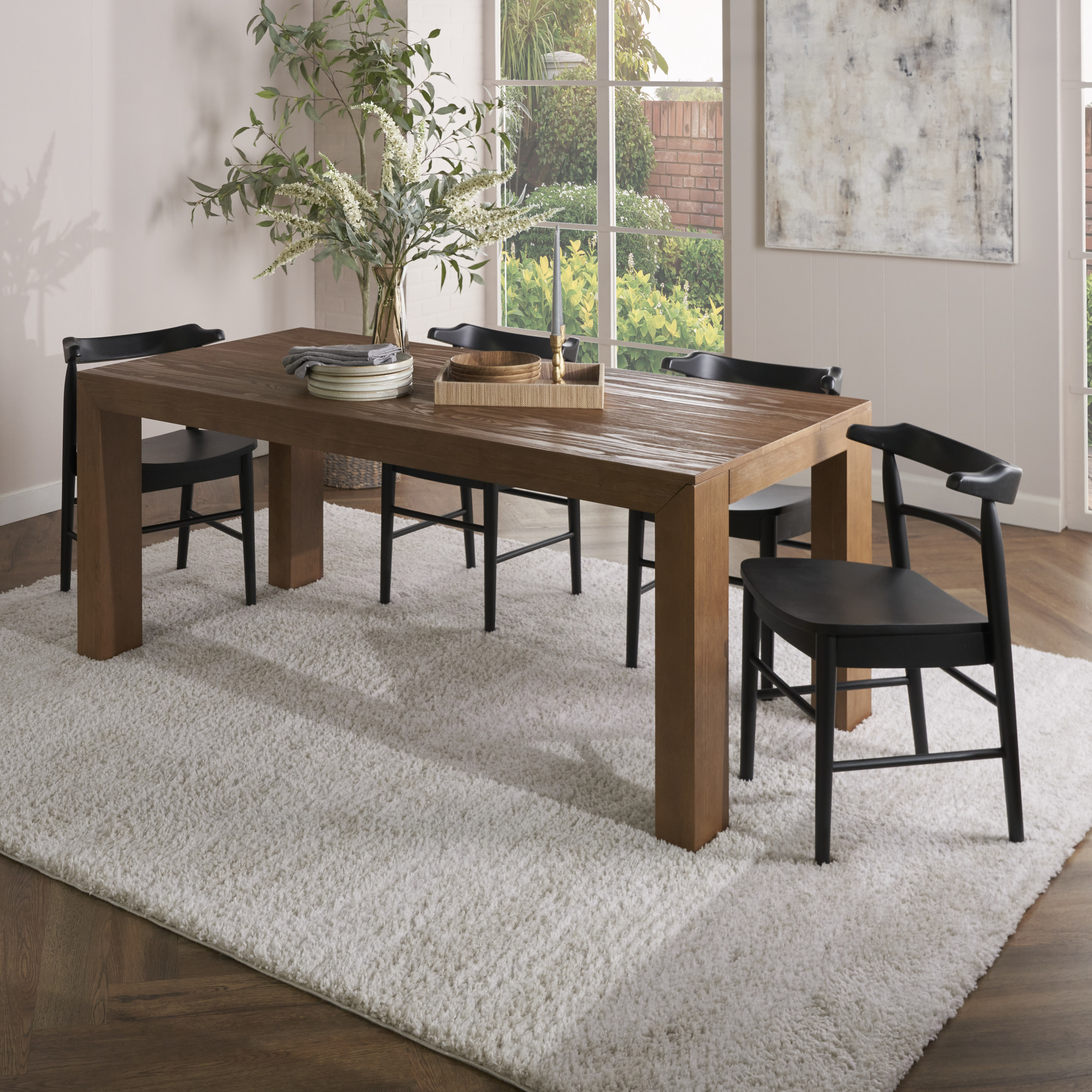 Nourison Modern Shag 7'10" x 9'10" Ivory Grey Modern Indoor Rug