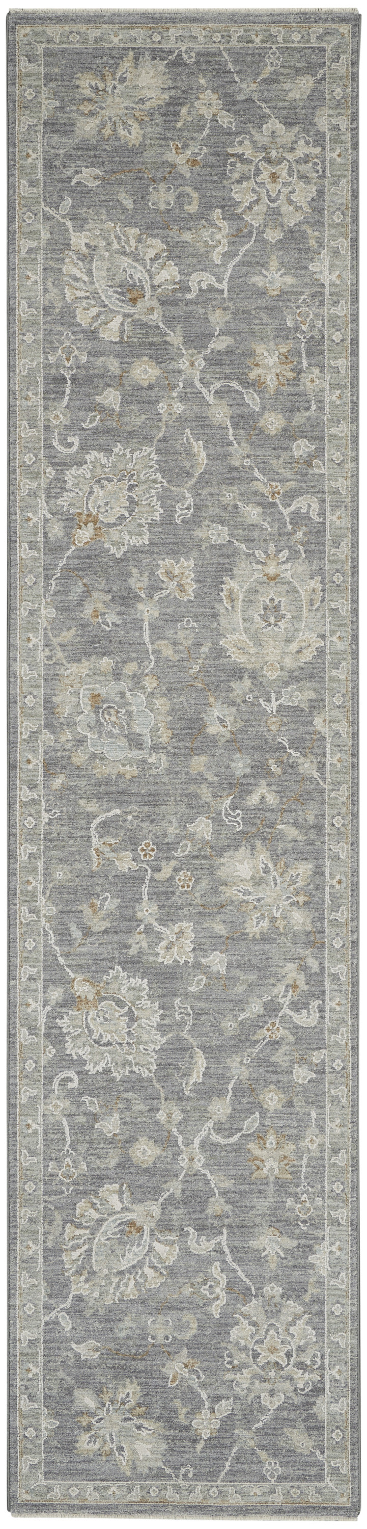 Nourison Infinite 2'3" x 10'2" Charcoal Vintage Indoor Rug